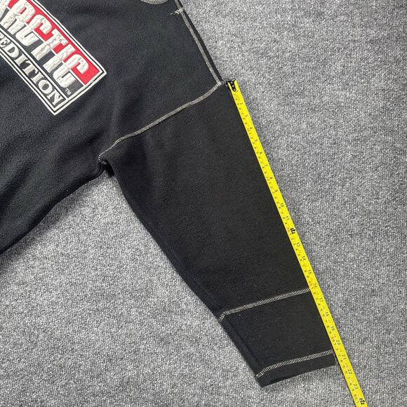 Vintage Arctic Expedition Pullover Fleece Embroidered Baggy Box Fit Size L - Picture 11 of 11